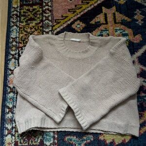 Indah Crop Sweater with wide sleeves